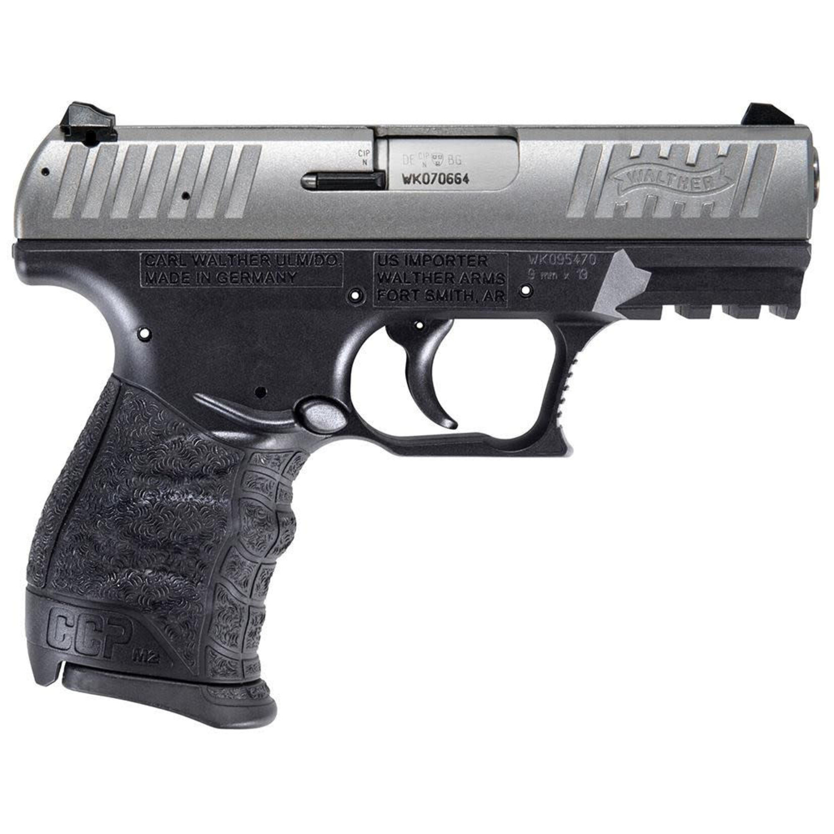 WALTHER ARMS *CLEARANCE* WALTHER, CCP, 9MM, 3.5"BBL, SS/BLK, 8+1