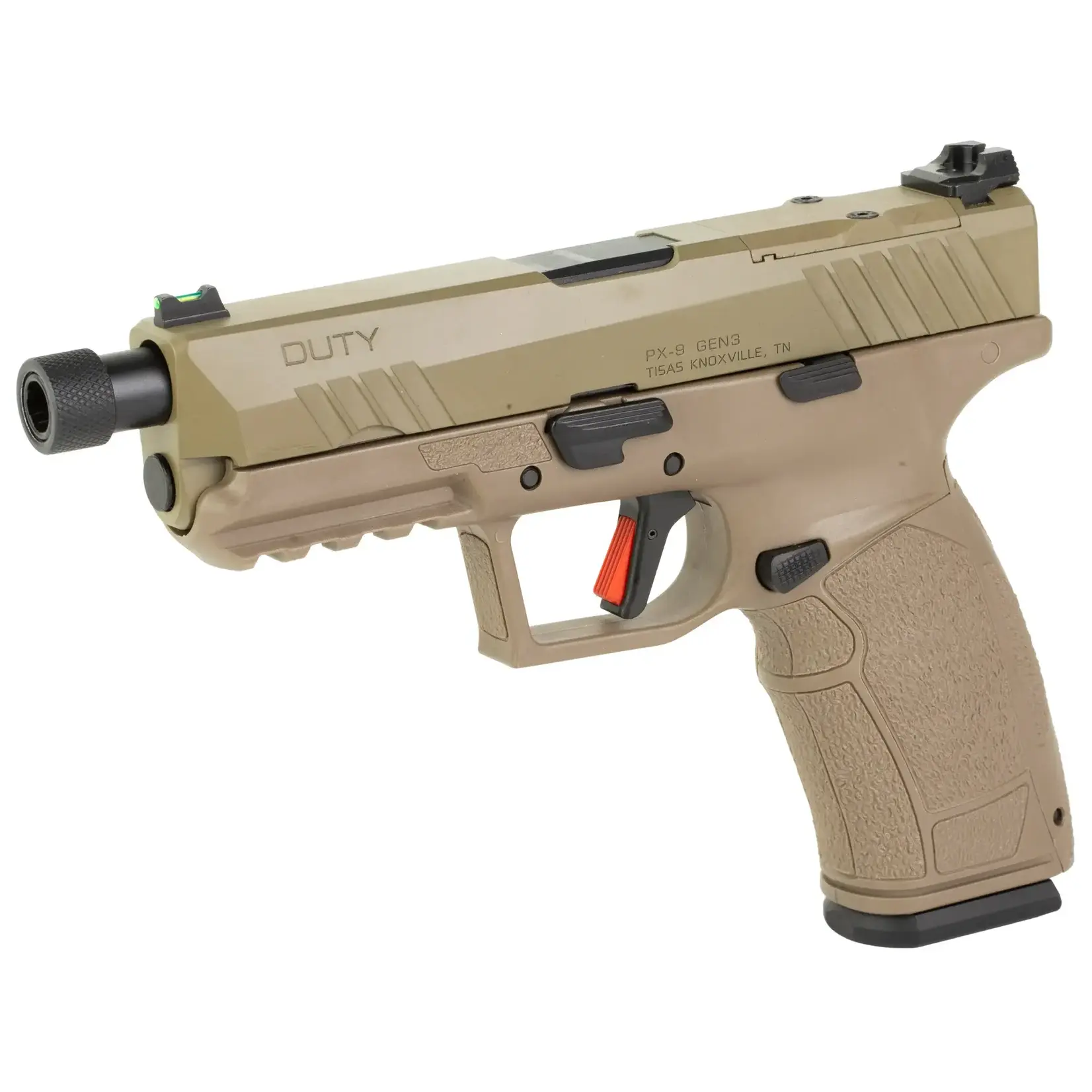 TISAS FIREARMS *CLEARANCE* TISAS, PX-9 DUTY TB, 9MM, 4.6"BBL, FDE, 20+1