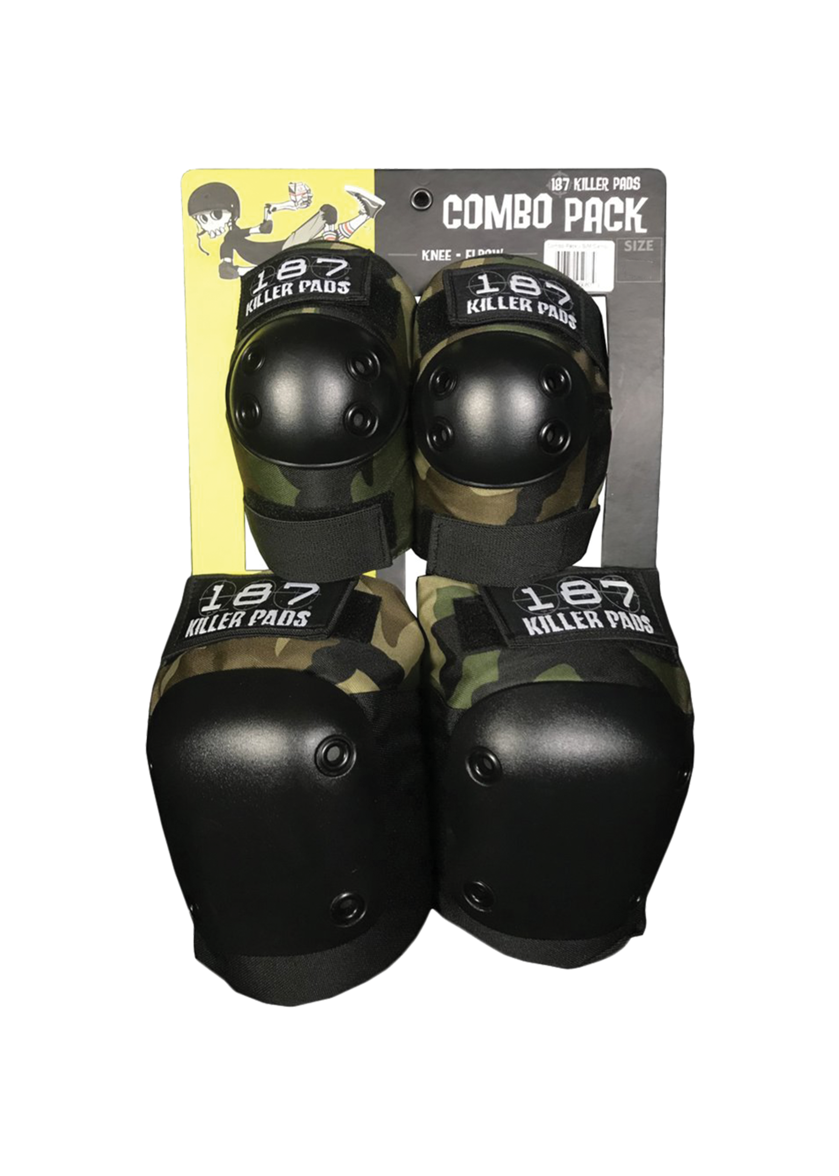 187 combo pack knee/elbow pad set xs-camo