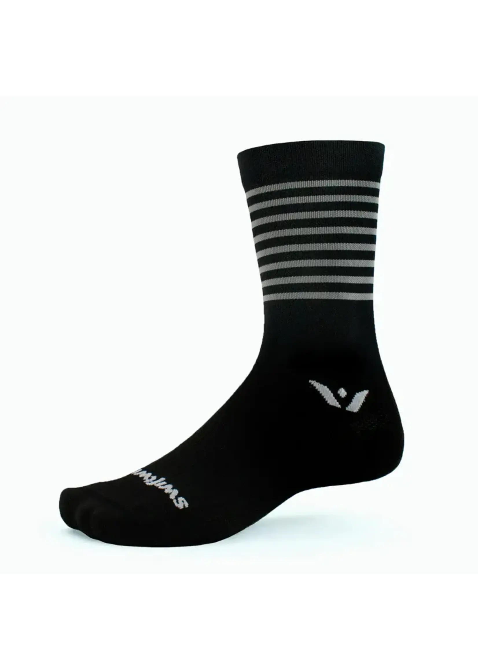 Swiftwick Swiftwick Aspire Seven Stripe Socks - Gray, Medium