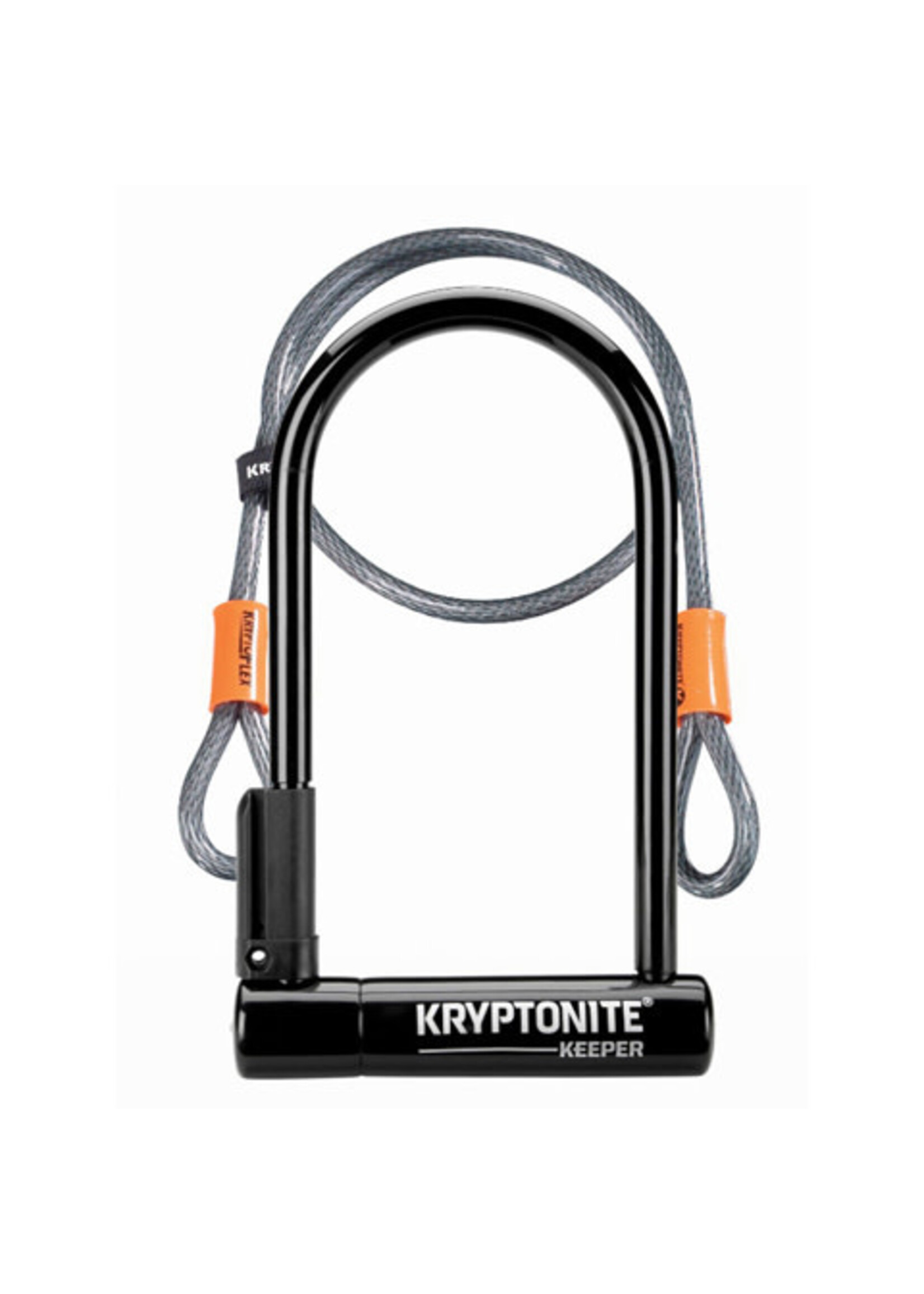 Kryptonite KRY Keeper 12-STD U-lock w/4' flex cable