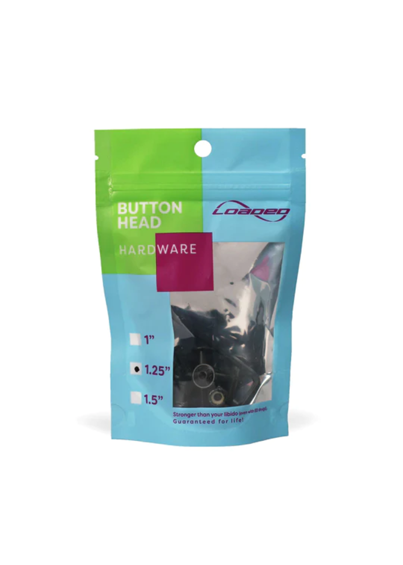 Loaded Packaged - Loaded Button Head Hardware, 1.25" (set of 8)