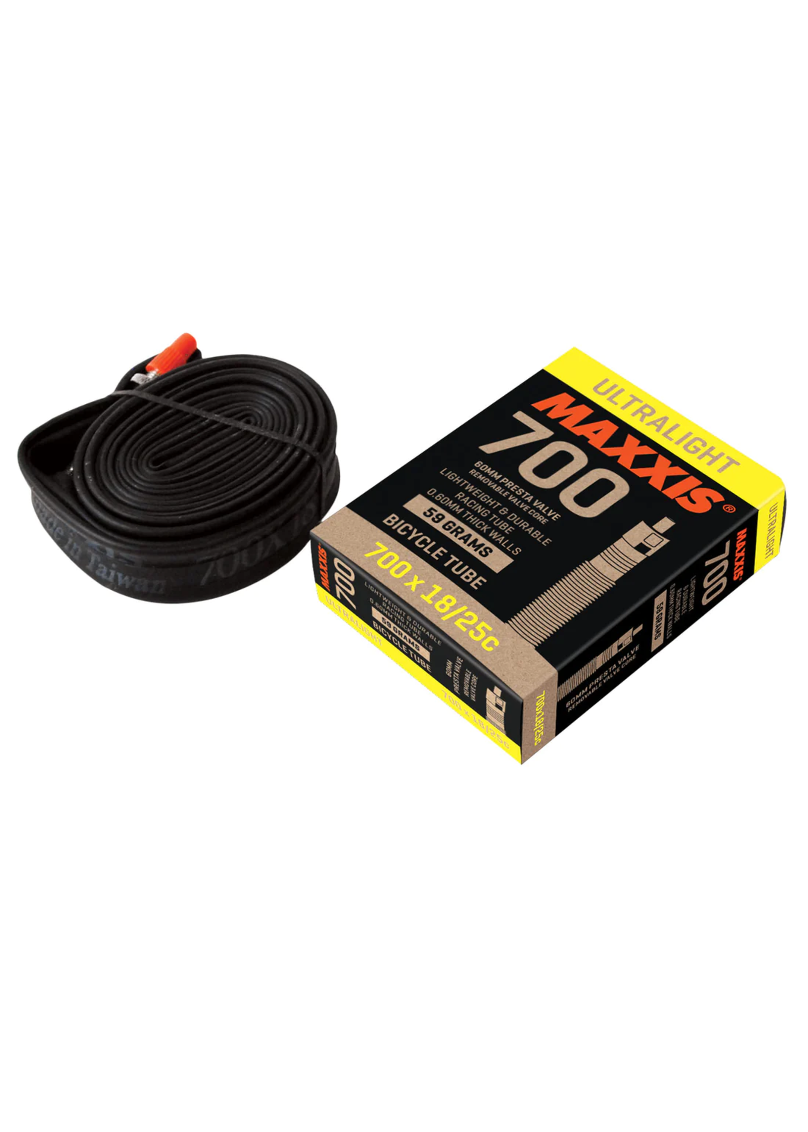 Maxxis Maxxis, Ultralight, Tube, Schrader, Length: 48mm, 700C, 32-42C