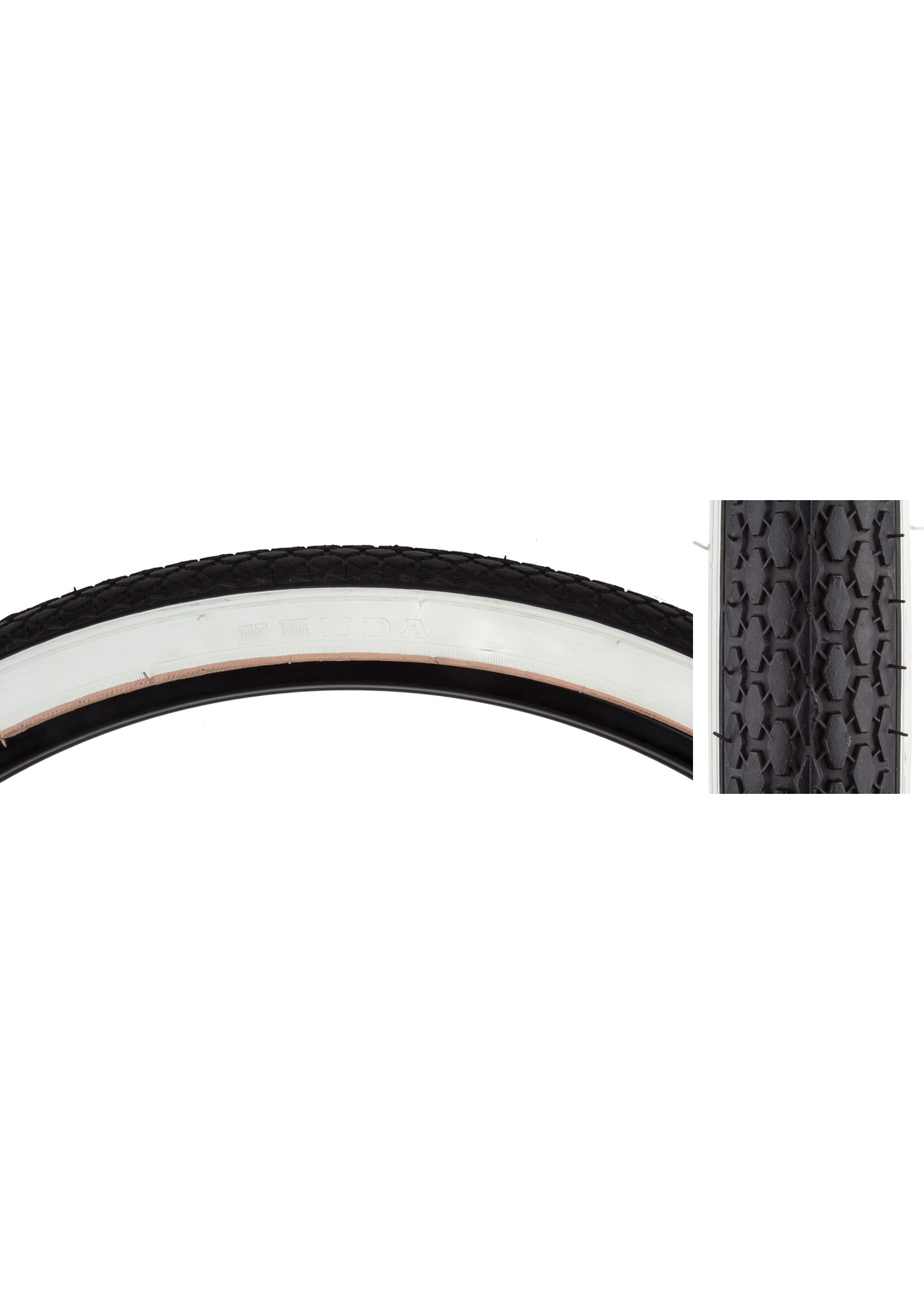 SUNLITE Tire Sunlt 26X1-3/4 S7 Bk/Wh Street K75 Wire