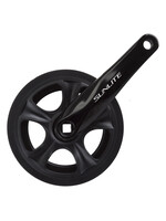 SUNLITE Crankset Sunlt Inner City 38X165 3/32 Sq Bk/Bk Stl Ring W/Chainguard