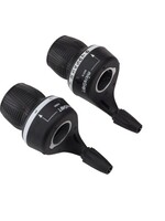 Microshift microSHIFT MS25 Twist Shifter Set, 8-Speed, Triple, Shimano Compatible