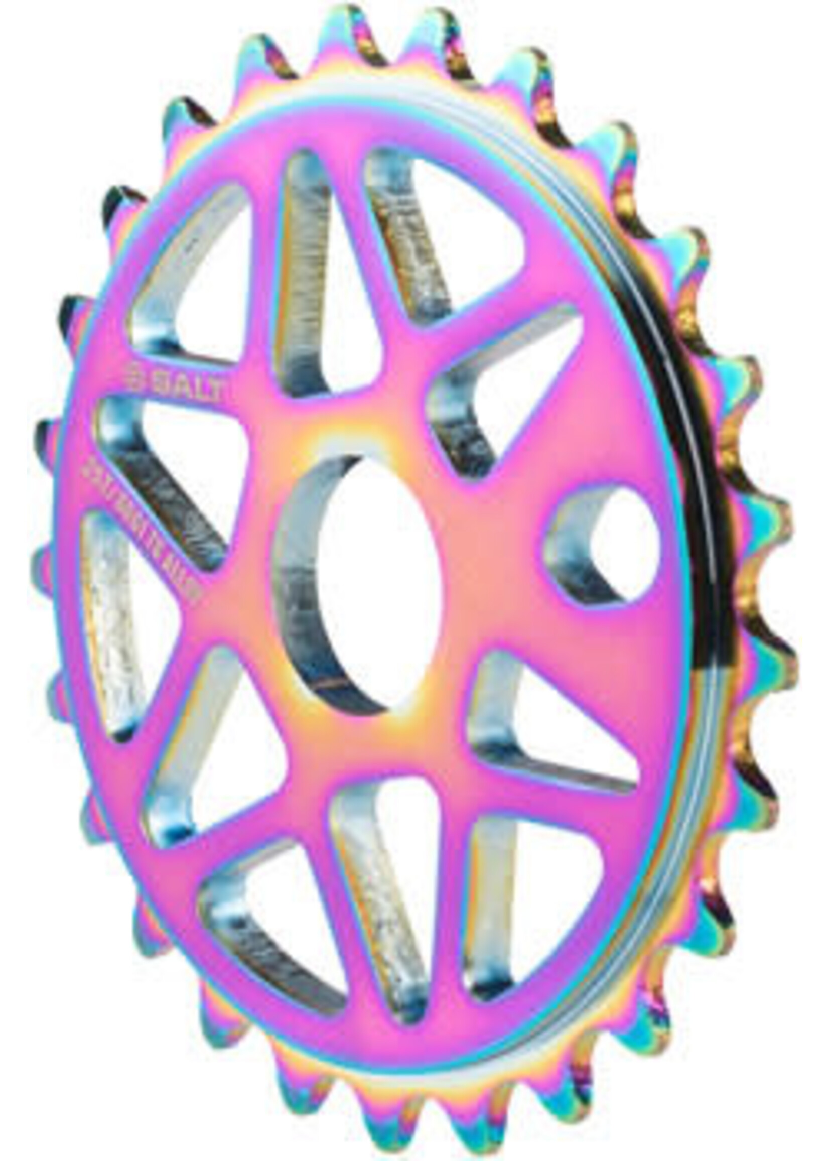 Salt Salt Comp Sprocket 25t Oilslick 23.8mm Spindle Hole With Adaptors for 19mm and 22mm