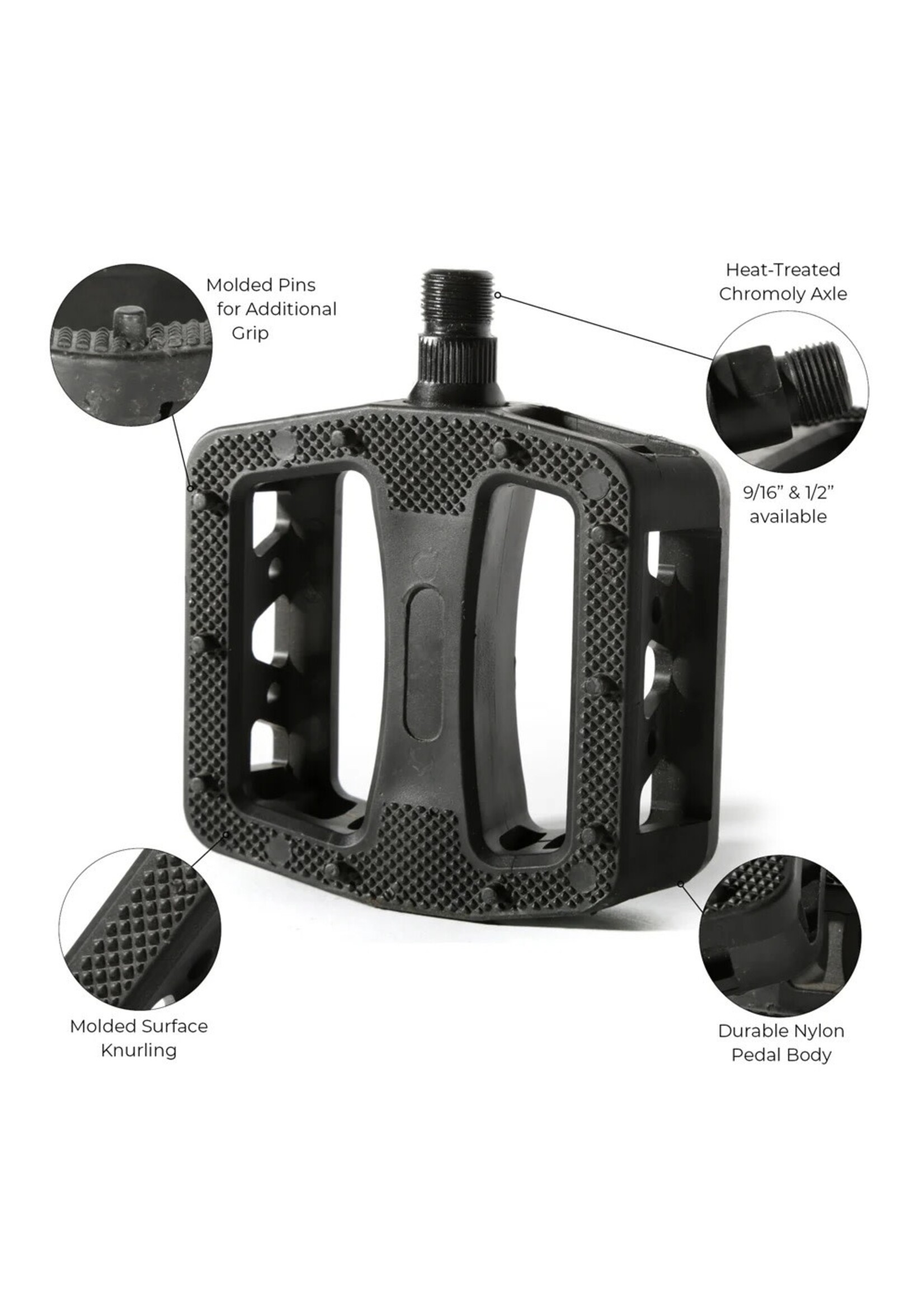 Eastern BMX Eastern Adam Pedals, 9/16"