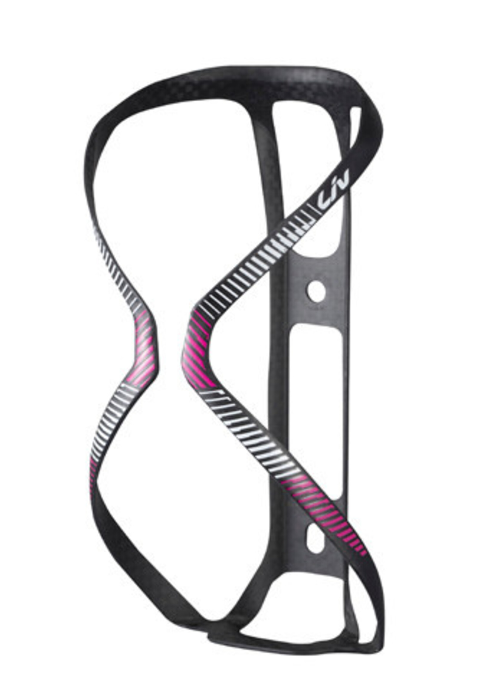 LIV LIV AirWay Lite Water Bottle Cage Matte Black/Pink