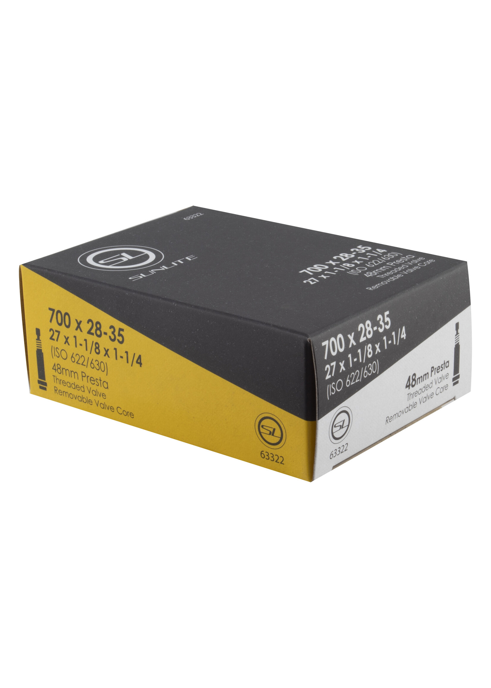 SUNLITE Tube Sunlt 700X28-35 Pv48/Thrd/Rc (27X1-1/8X1-1/4) Ffw30Mm