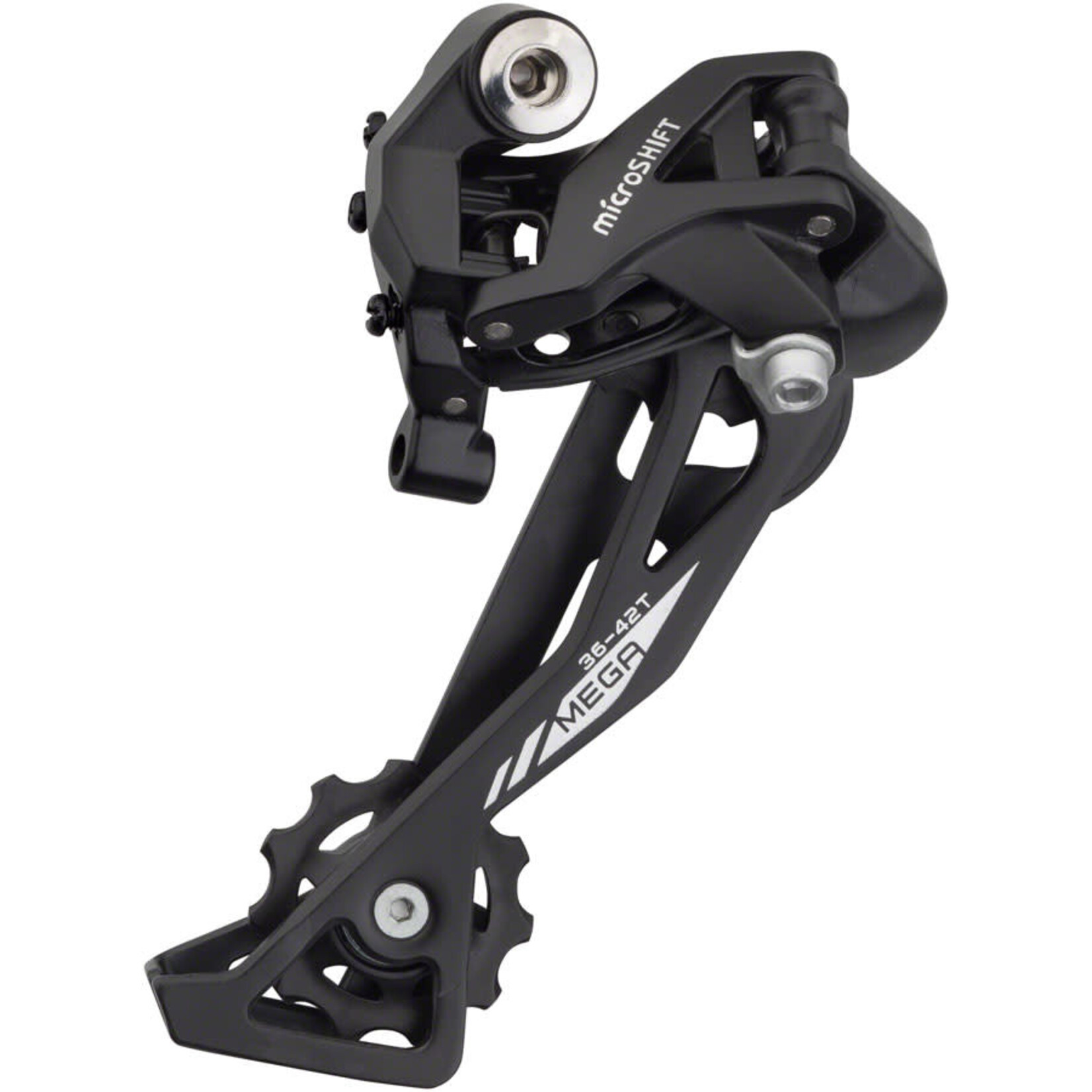 Microshift MicroSHIFT XLE Rear Derailleur - 10 Speed, Long Cage, Black