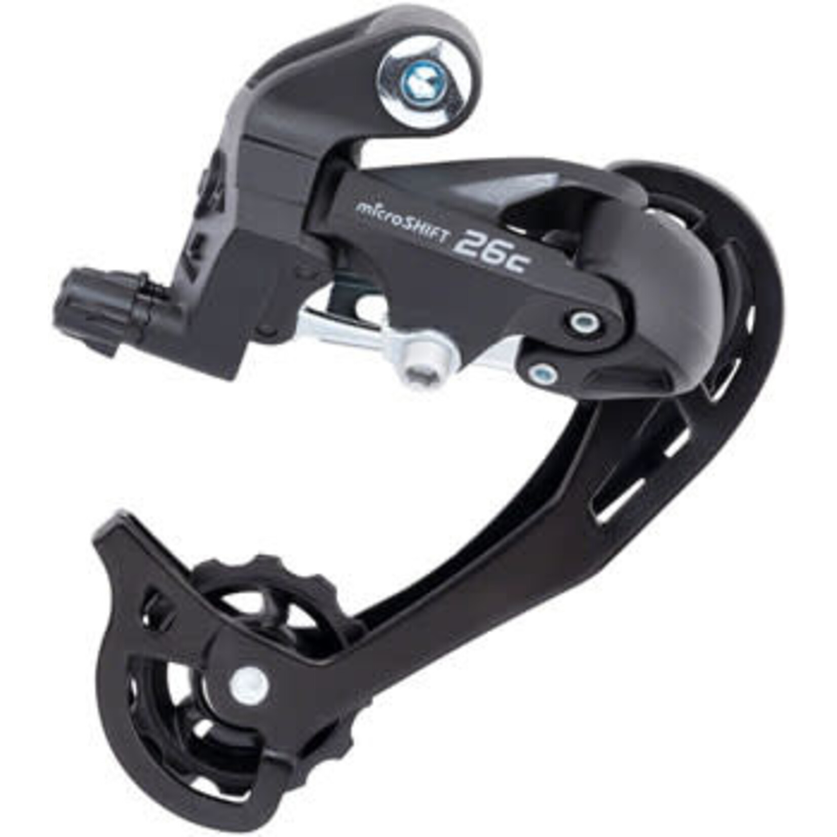 Microshift MicroSHIFT M26C Rear Derailleur - 7/8 Speed, Long Cage, for 13-34t Freewheel, Black
