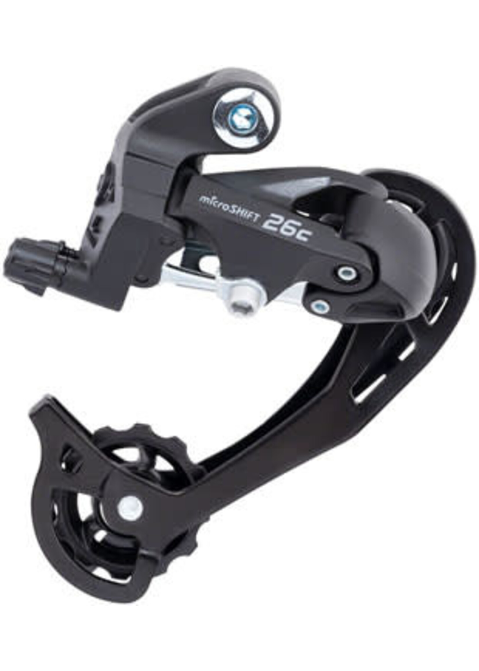 Microshift MicroSHIFT M26C Rear Derailleur - 7/8 Speed, Long Cage, for 13-34t Freewheel, Black