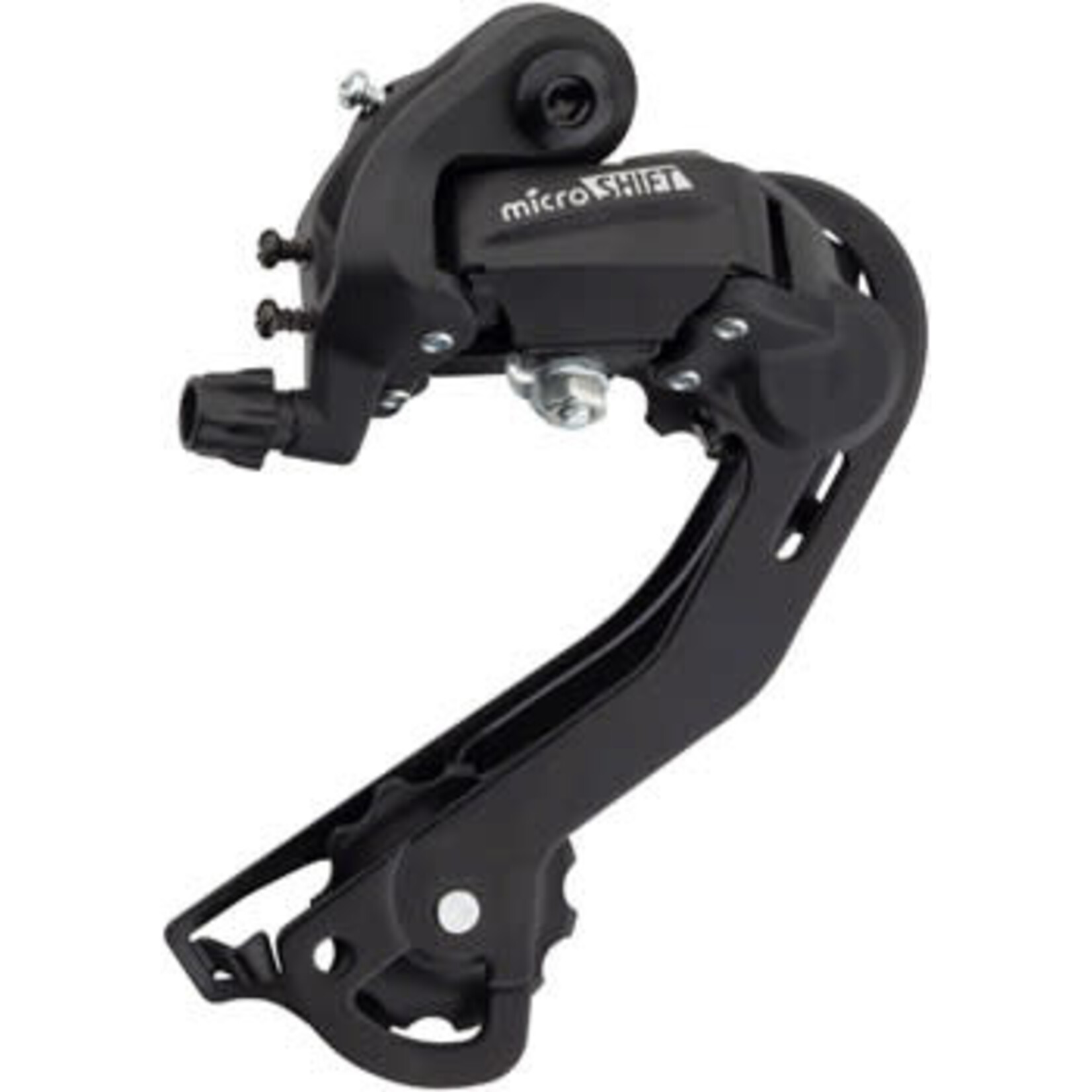 Microshift MicroSHIFT M21 Rear Derailleur - 6,7 Speed, Long Cage, Black