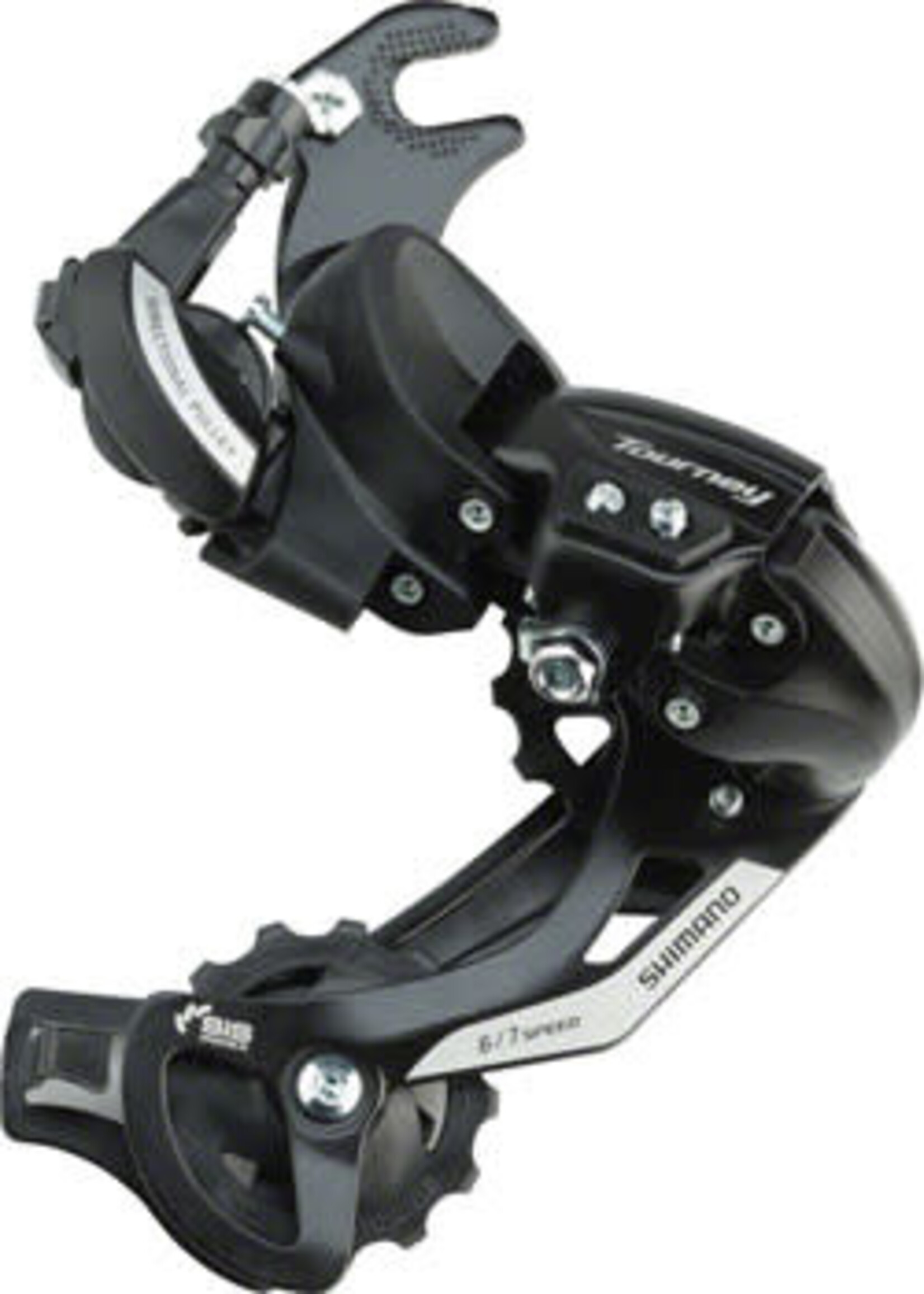 Shimano Shimano Tourney RD-TY500-SGS Rear Derailleur - 6,7 Speed, Long Cage, Black, Dropout Claw Hanger