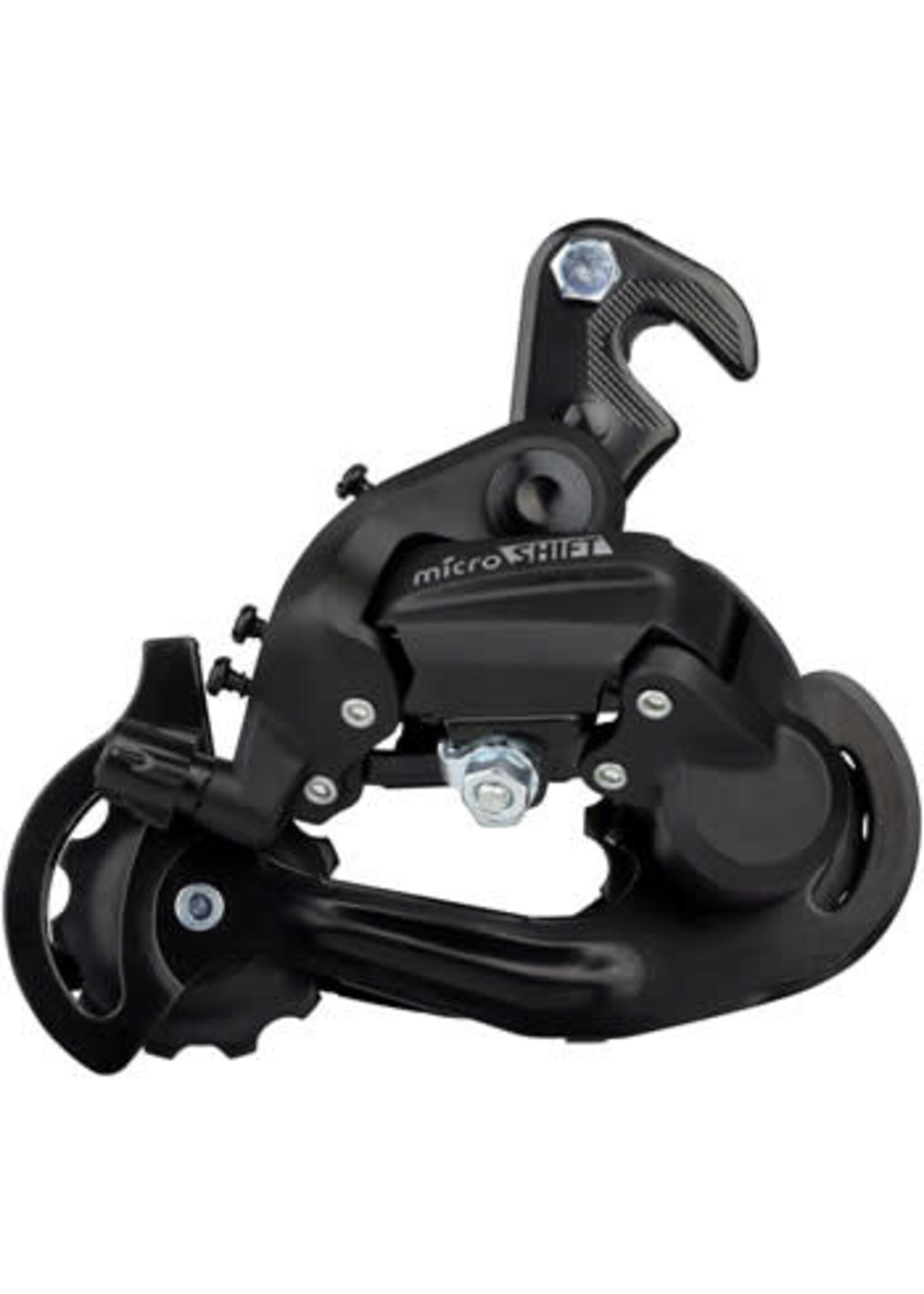 Microshift MicroSHIFT M21 Rear Derailleur - 6,7 Speed, Short Cage, Dropout Claw Hanger, Black