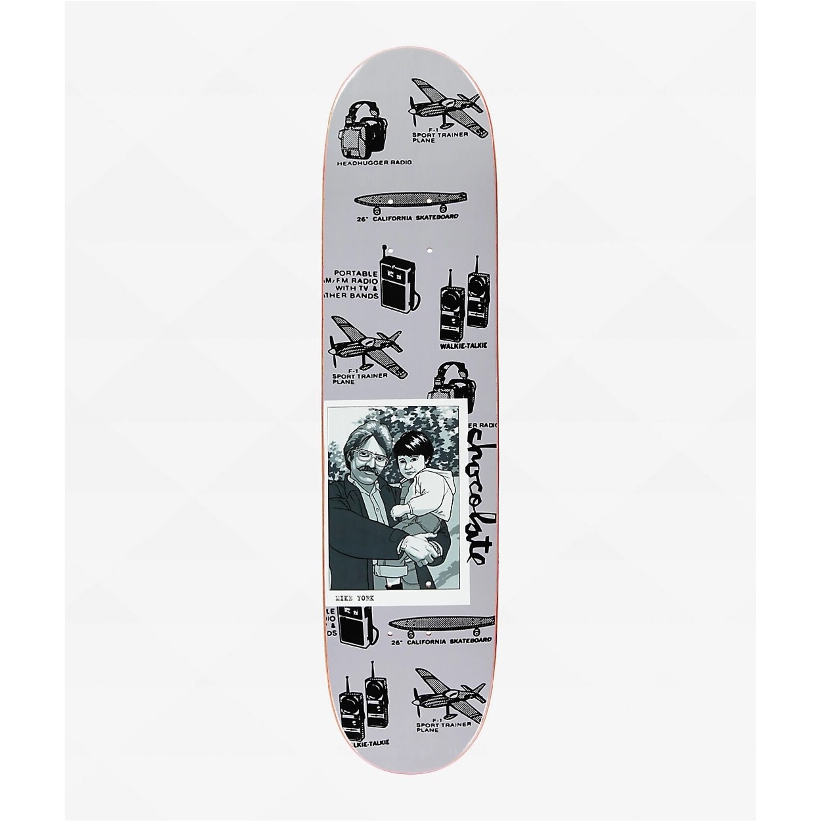 Chocolate Chocolate York Kid Reissue Deck, 7.5