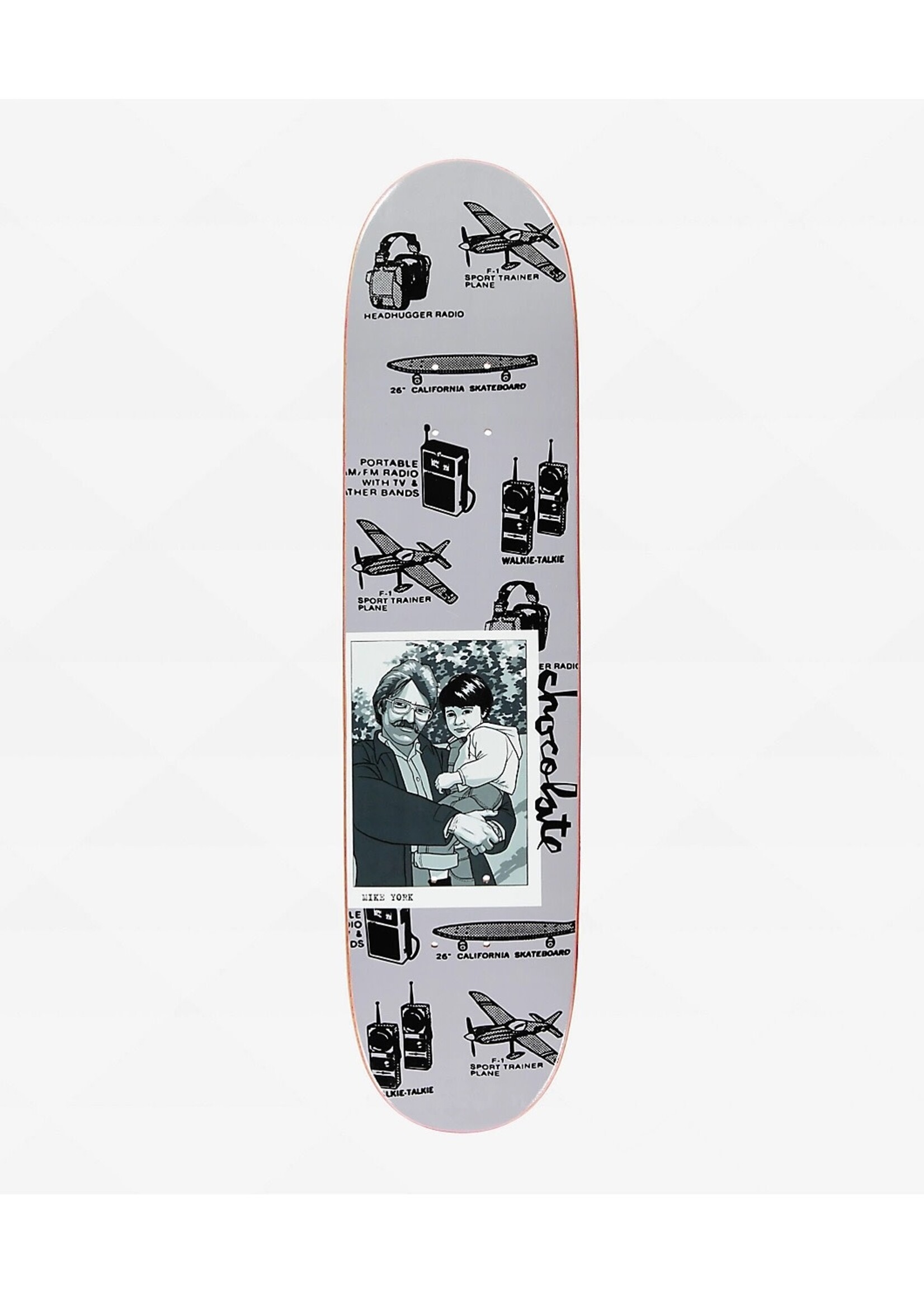 Chocolate Chocolate York Kid Reissue Deck, 7.5