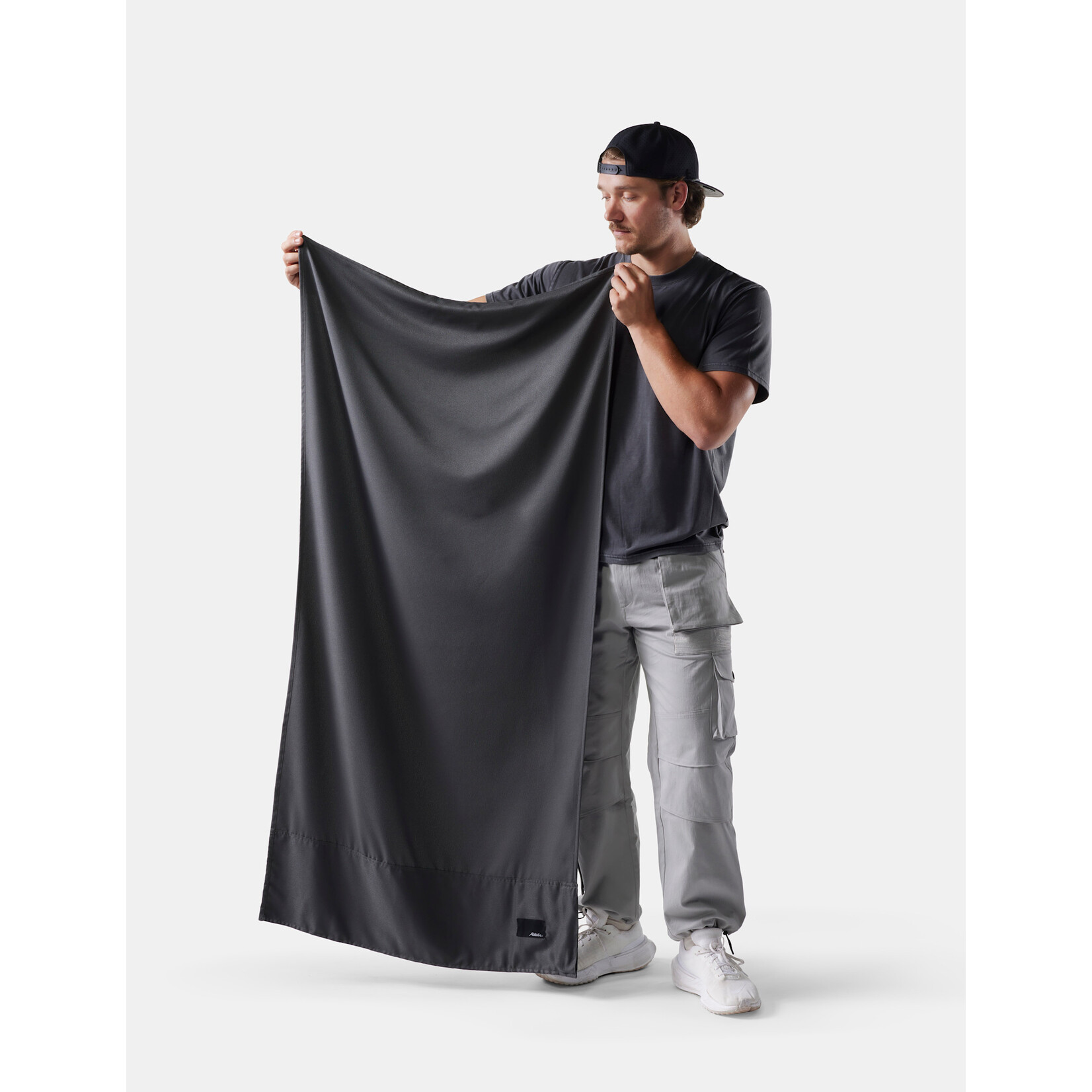 Nanodry Packable Beach Towel, Charcoal