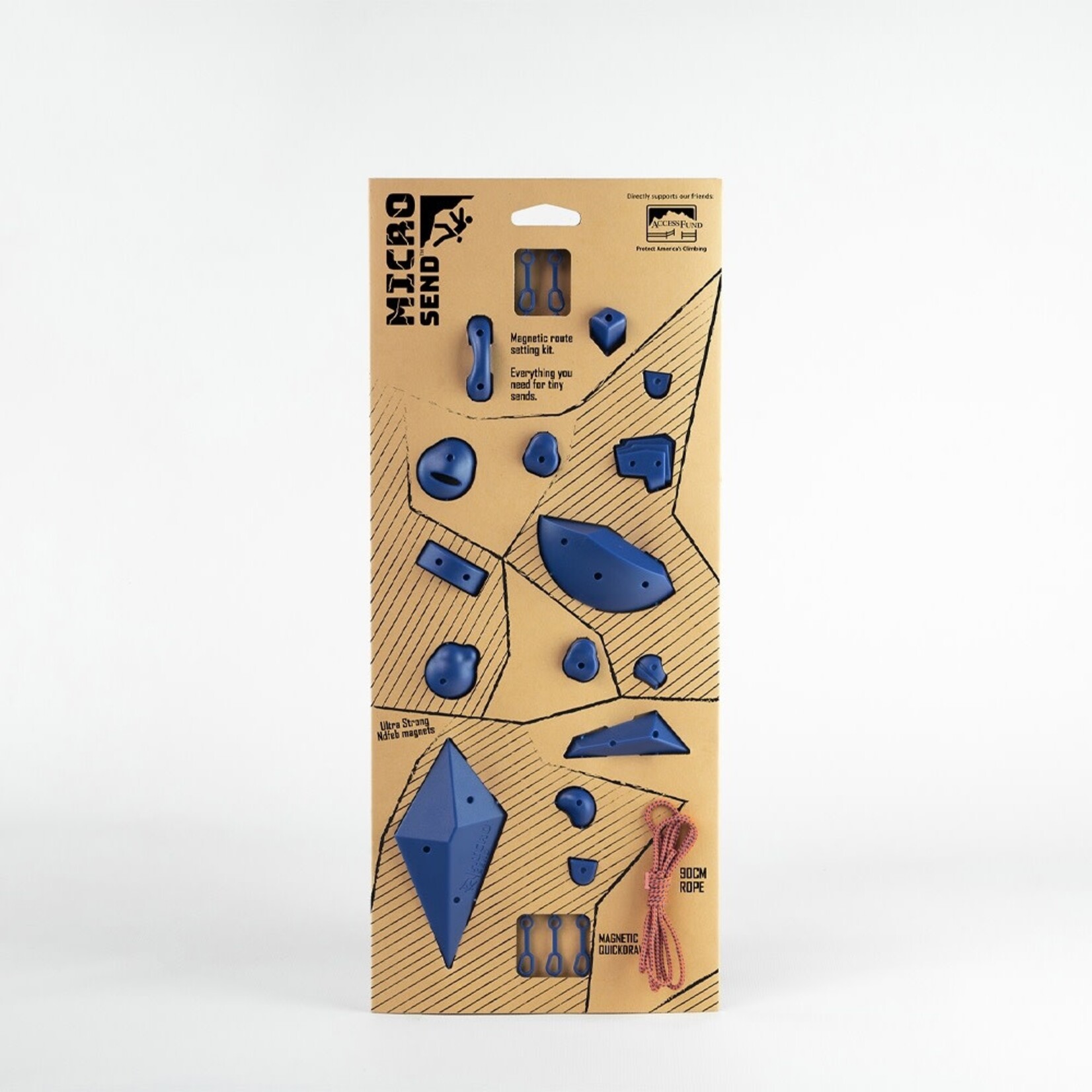 Matador Micro Send Rock Climbing Magnets, Orange