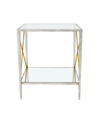 Zeugma Gold Square Side Table