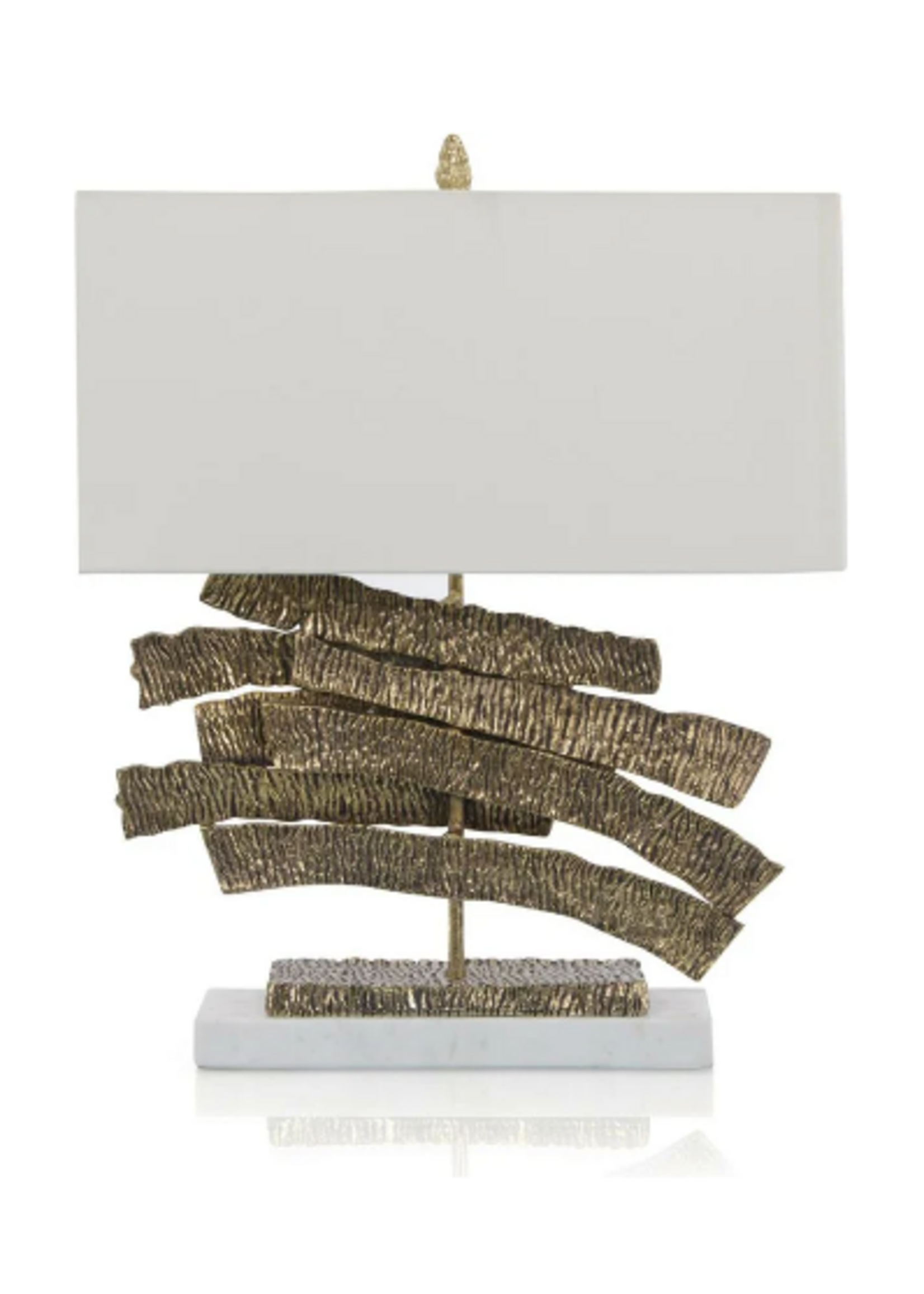 Brass Crinkle Lamp