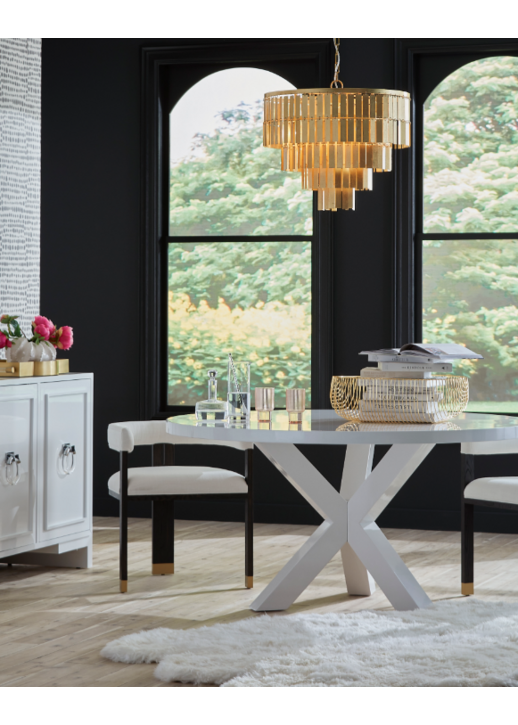 Lacquer Round Dining Table