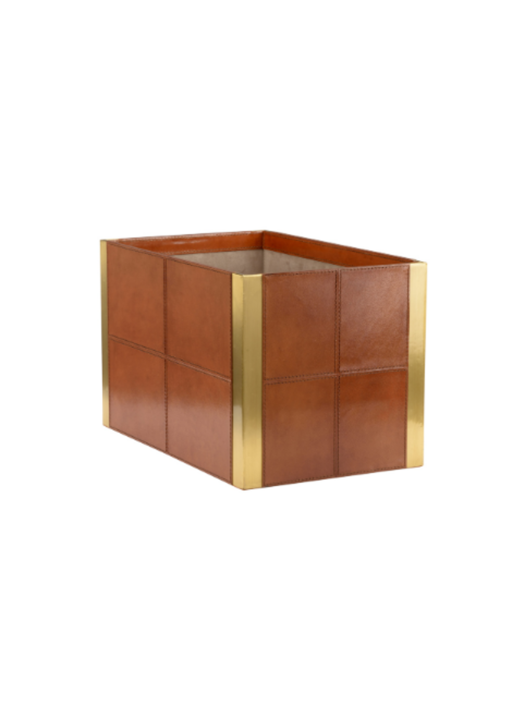 Leather Bin Cognac