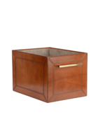 Leather Storage Cube