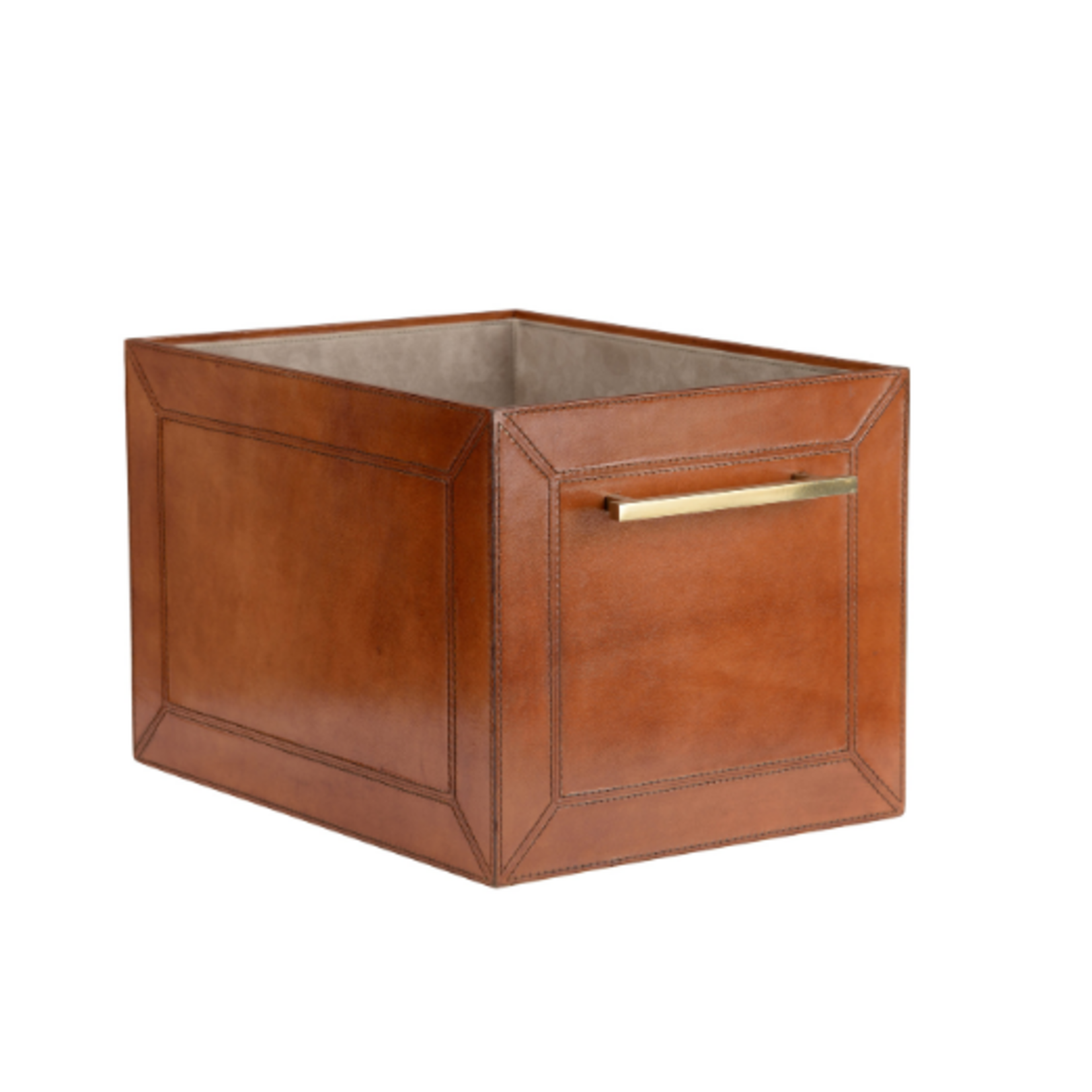 Leather Storage Cube