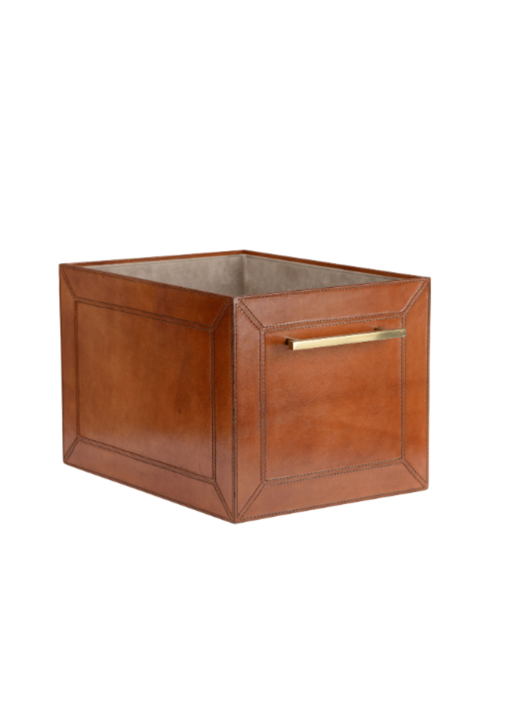 Leather Storage Cube