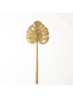Brass Monstera Leaf Sm