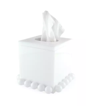 Tizo White Lucite Tissue Box