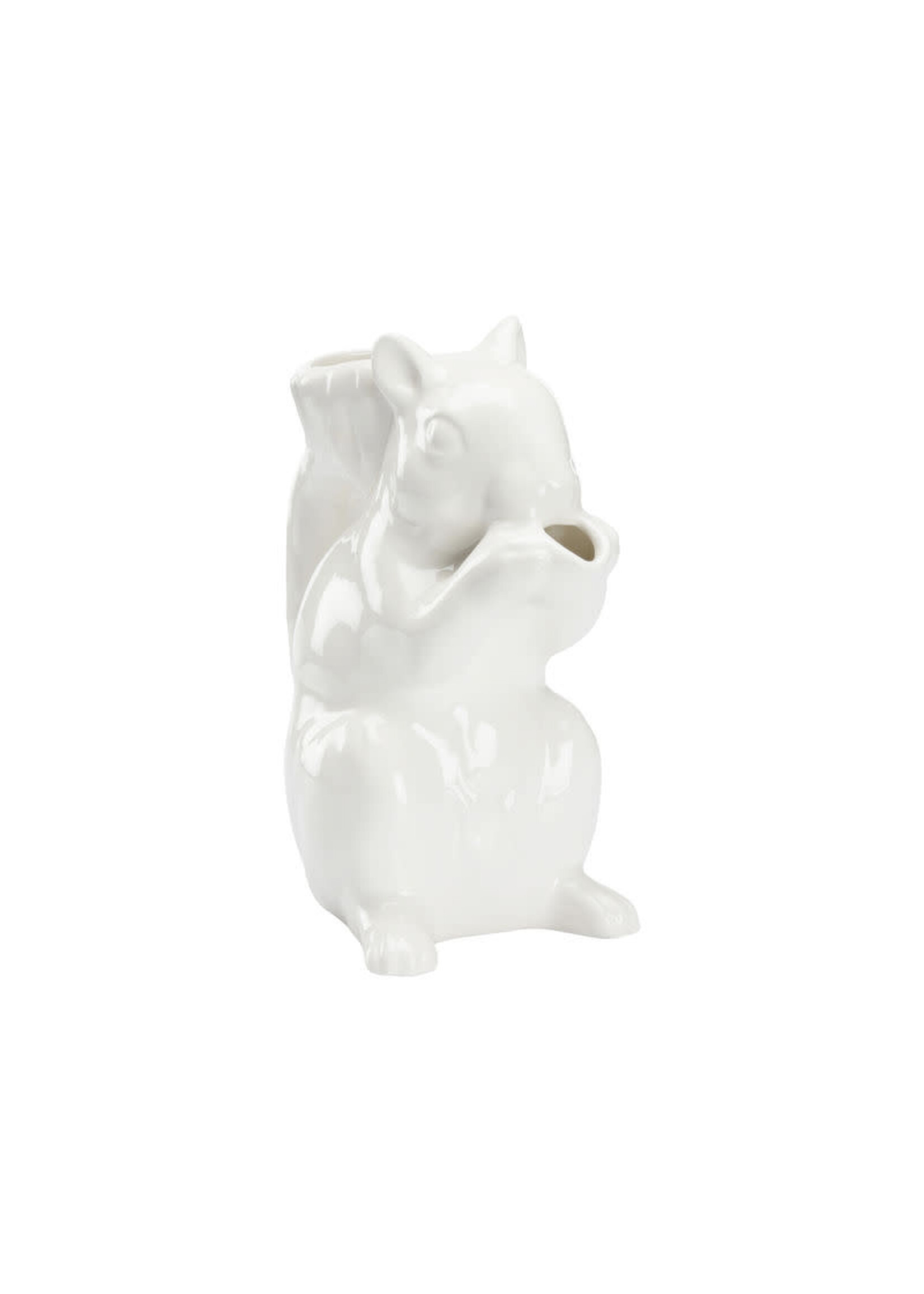 Squirrel Pitcher White