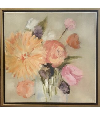 Laura Davis Shanker Blush floral I