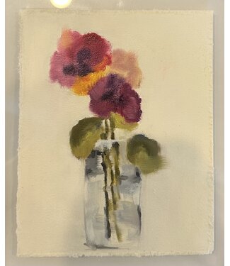 Laura Davis Shanker Pansie in Vase