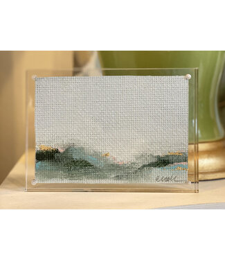 Christy Coole Grass Cloth Landscape Lucite