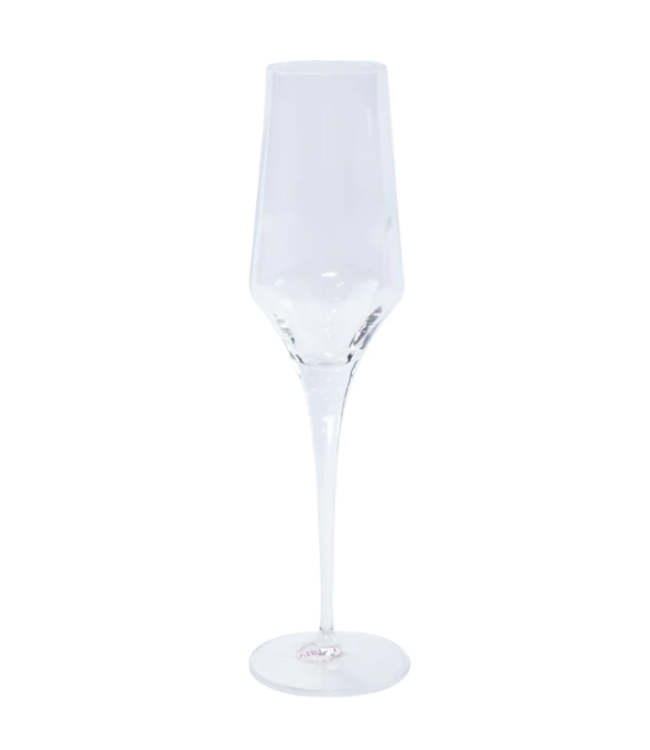 Vietri Contessa Clear Champagne Glass