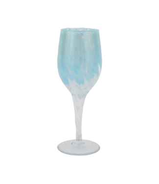 Vietri Nuvola Light Blue / White Wine  Glass