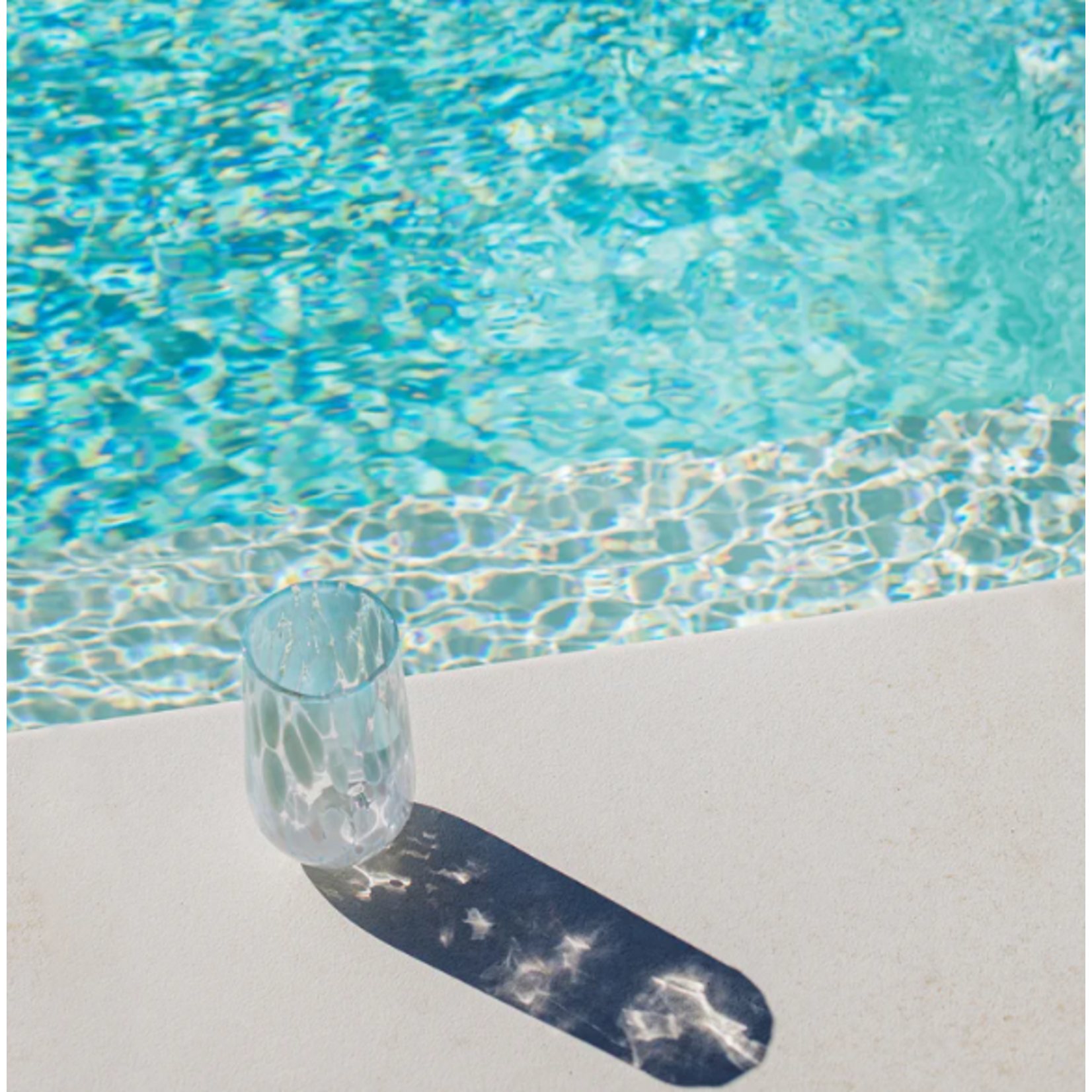 Nuvola Light Blue White High Ball