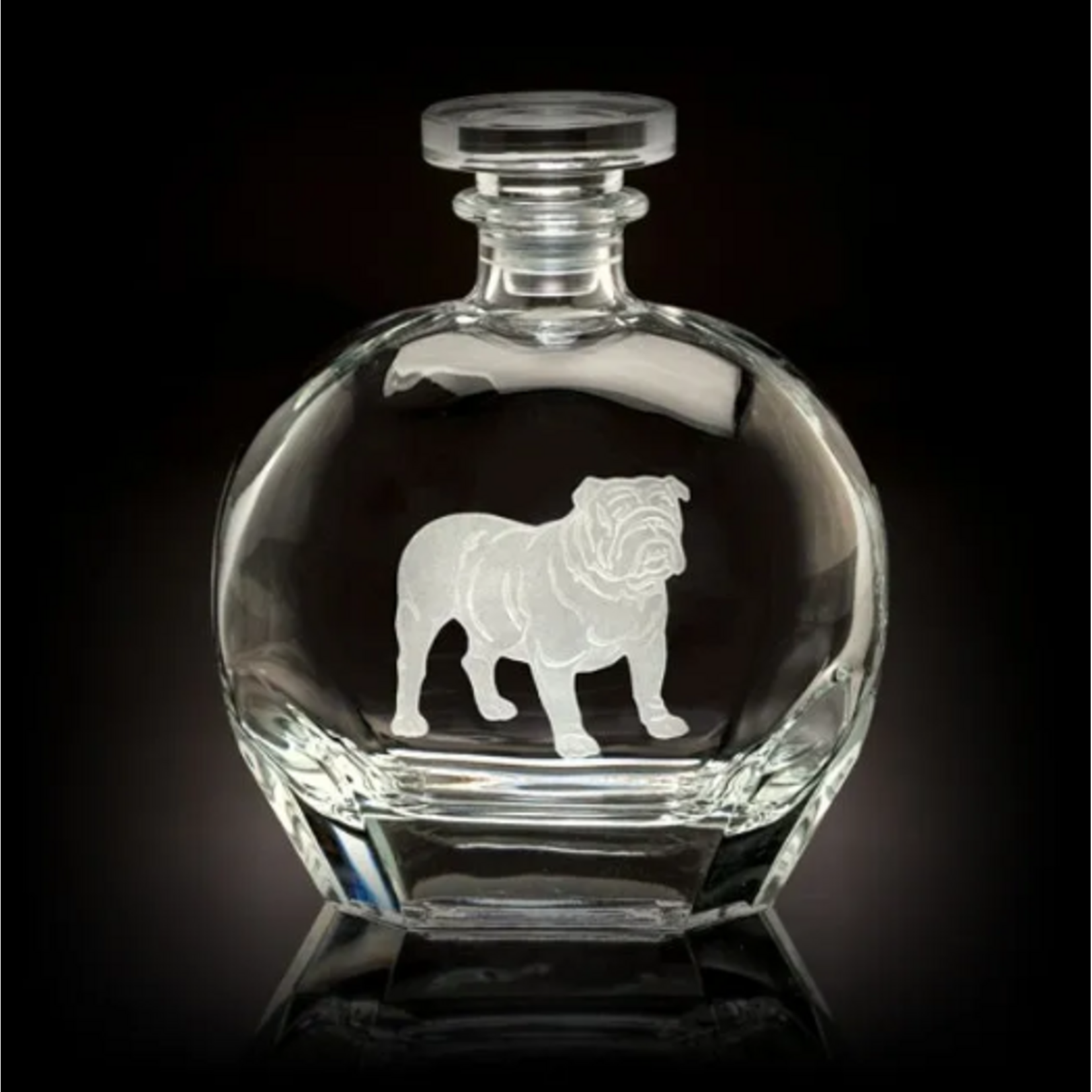 Bulldog Round Decanter