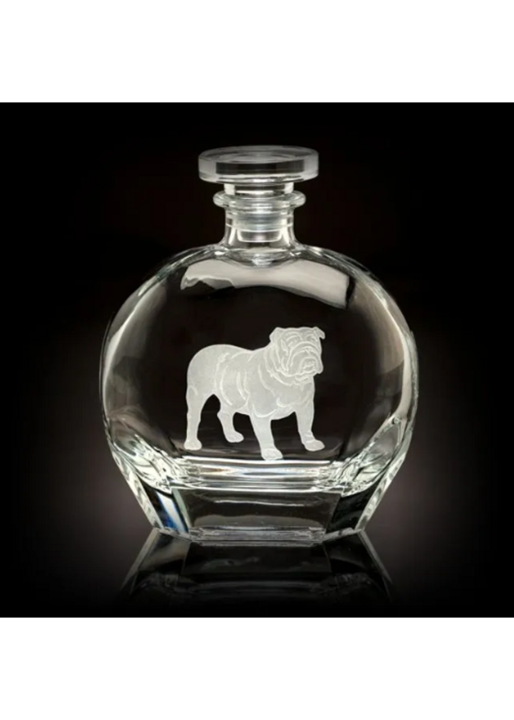Bulldog Round Decanter