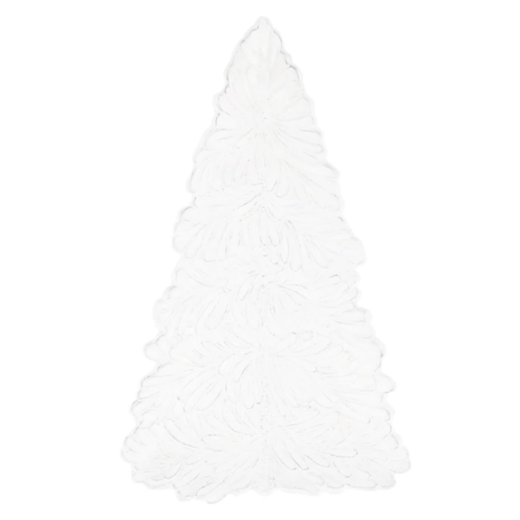 White Figural Tree Platter