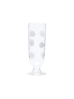 Drop White Champagne Glass