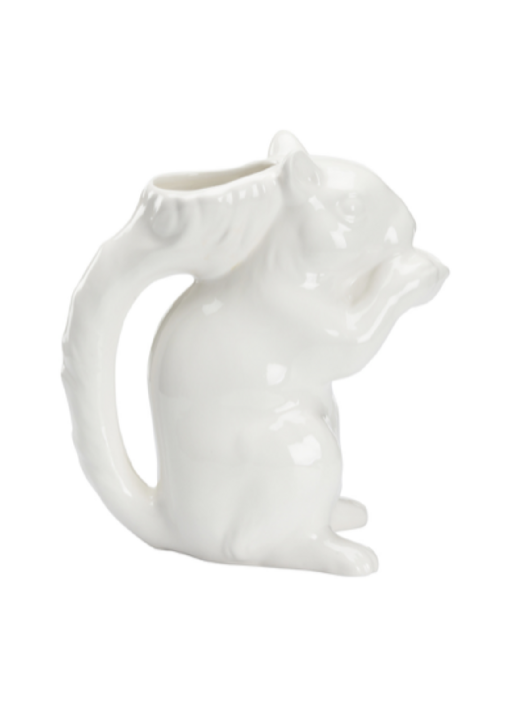 Squirrel Pitcher White