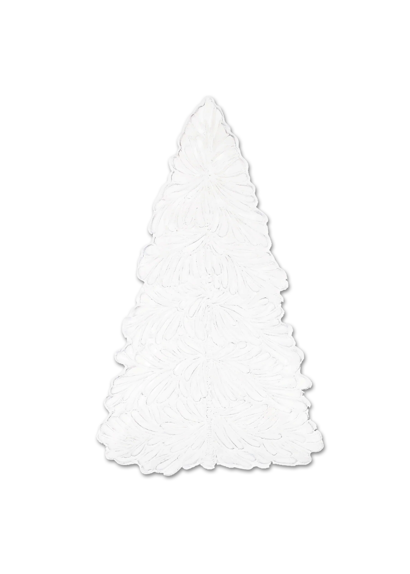White Figural Tree Platter