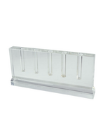 Crystal Glass 5  Hole Bud Vase