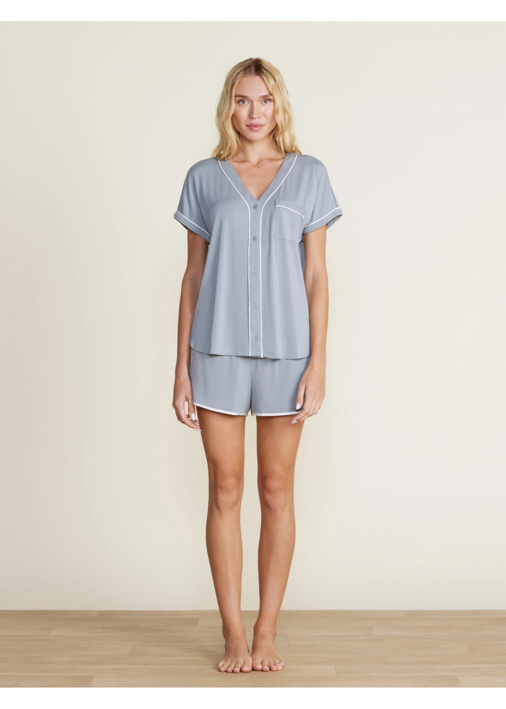 Soft Jersey Piped Lounge Set