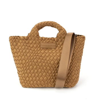 Parker and Hyde Camel  Mini  Woven  Bag