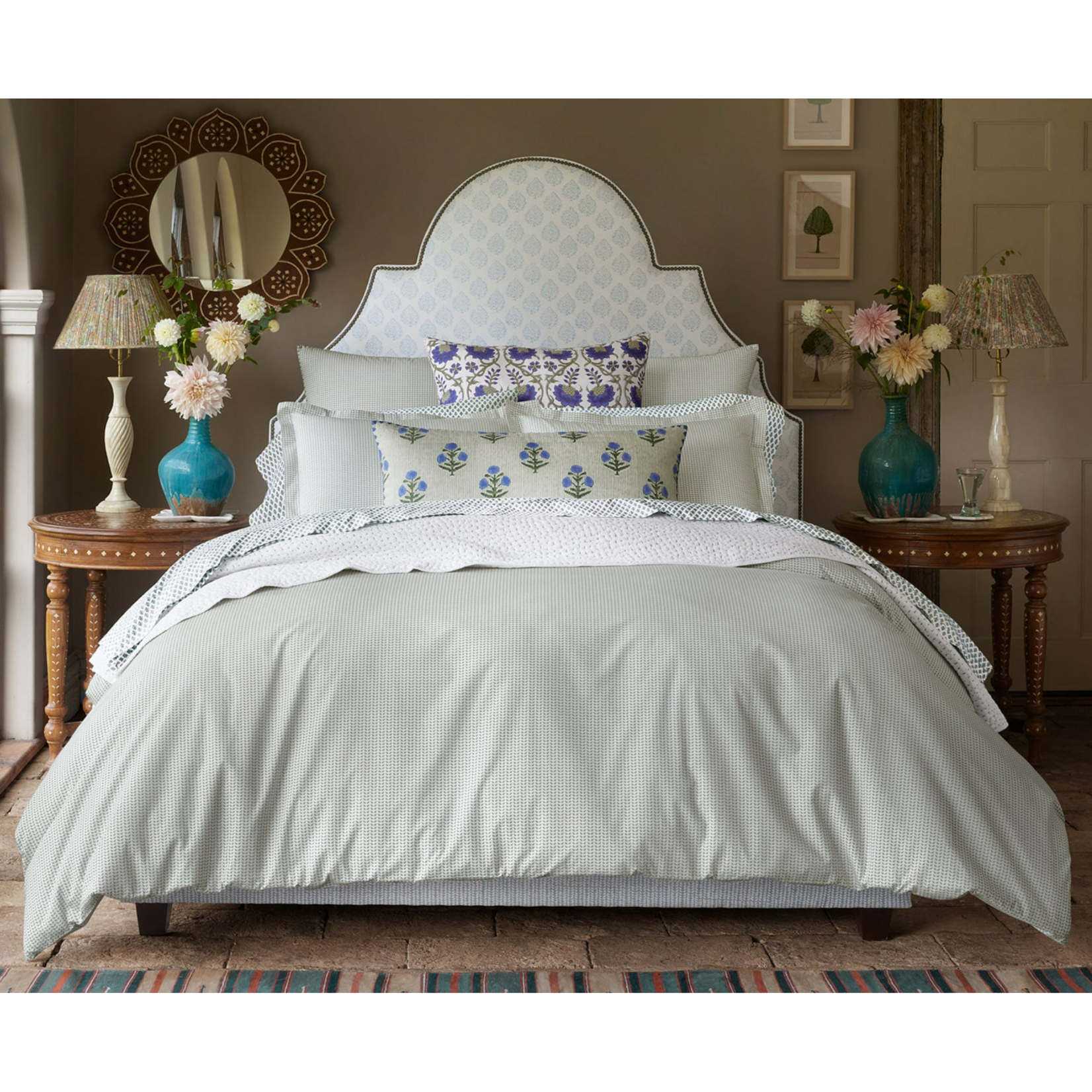 John Robshaw John Robshaw Cinde Sage Organic Euro Sham